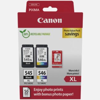 Canon Μελάνι Inkjet PG-545XL/CL-546XL Photo Value (8286B011) (CANPG-545XLPV)