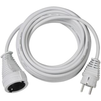 Brennenstuhl Quality plastic extension cable 5m white H05VV-F 3G1,5 (1168440) (BNN1168440)