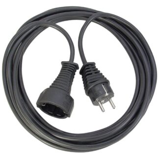 Brennenstuhl Quality plastic extension cable 25m black H05VV-F 3G1.5 (1165480) (BNN1165480)