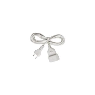 Brennenstuhl Plastic extension cable 5m white H03VVH2-F 2x0,75 (1161670) (BNN1161670)