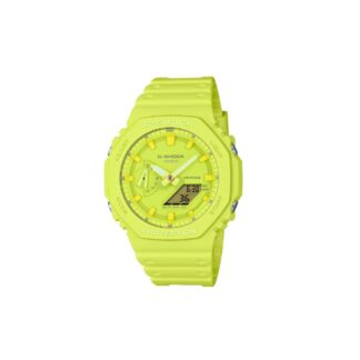 Casio Αναλογικό/Ψηφιακό Ρολόι Χρονογράφος Μπαταρίας με Κίτρινο Καουτσούκ Λουράκι (GA-2100-9A9ER) (CASGA-2100-9A9ER)