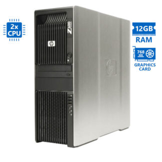 HP Z600 Tower Xeon 2x X5650(6-Cores)/12GB DDR3/500GB/Nvidia 768MB/DVD/7P Grade A Workstation Refurbi
