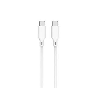 Καλώδιο 60W USB-C σε Type-C Φόρτισης - Data 2m Λευκό Well CABLE-USBC/USBC-2WE06-WL