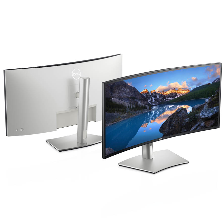 Used Monitor UltraSharp U3421WE Curved/Dell/34”UW-QHD 60Hz/3440x1440/Silver/Black/w/Speakers/DP & 2x - Image 4