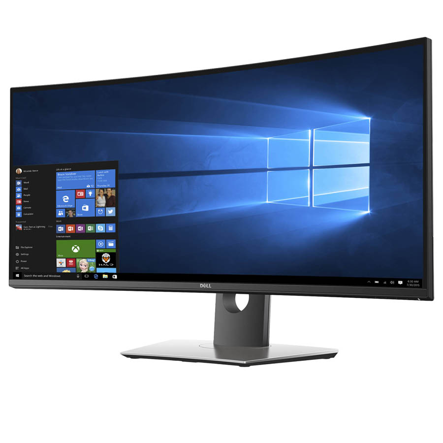 Used (A-) Monitor UltraSharp U3417W Curved/Dell/34``UW-QHD/3440x1440/Black/w/Speakers/Grade A-/DP & - Image 4
