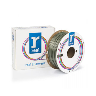 REAL PLA 3D Printer Filament - Silver - spool of 1Kg - 2.85mm (REALPLARSILVER1000MM285)
