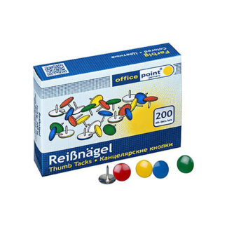 Officepoint Πινέζες 200ΤΜΧ, χρωματιστές – (MAG-1504420-02) (OFPMAG-1504420-02)