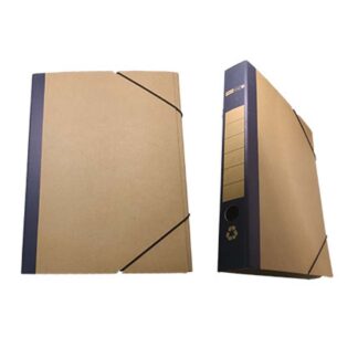 Officepoint Κουτί λάστιχο οικολογικό 26Χ36Χ5 κραφτ Μπλε (OP-F-23772) (OFPOP-F-23772)