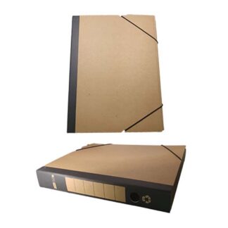 Officepoint Κουτί λάστιχο οικολογικό 26Χ36Χ5 κραφτ Μαύρο (OP-F-23771) (OFPOP-F-23771)