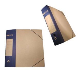 Officepoint Κουτί λάστιχο οικολογικό 26Χ36Χ8 κραφτ Μπλε (OP-F-23762) (OFPOP-F-23762)