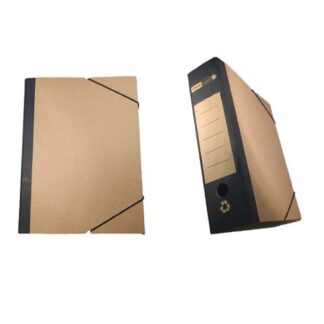 Officepoint Κουτί λάστιχο οικολογικό 26Χ36Χ8 κραφτ μαύρο (OP-F-23761) (OFPOP-F-23761)