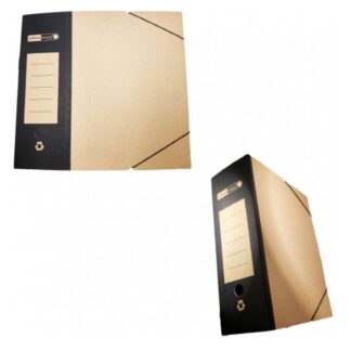 Officepoint Κουτί λάστιχο οικολογικό 26Χ36Χ12 κραφτ Μαύρο (OP-F-23751) (OFPOP-F-23751)