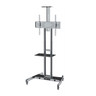 AxRed ZEUS 32”-85” Bάση TV με Ράφι & Κανάλι Απόκρυψης Καλωδίων (11962) (AXZEUS)