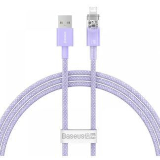 Baseus Fast Charging cable  USB-A to Lightning Explorer Series 1m 2.4A purple (CATS010005) (BASCATS010005)