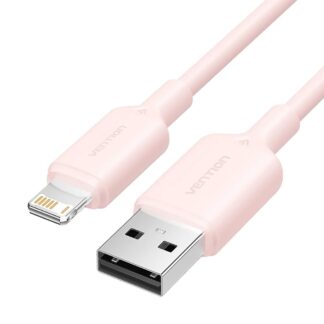 VENTION USB 2.0 A Male to Lightning Male 2.4A Cable 1M Pink PVC Type (LAMPF) (VENLAMPF)