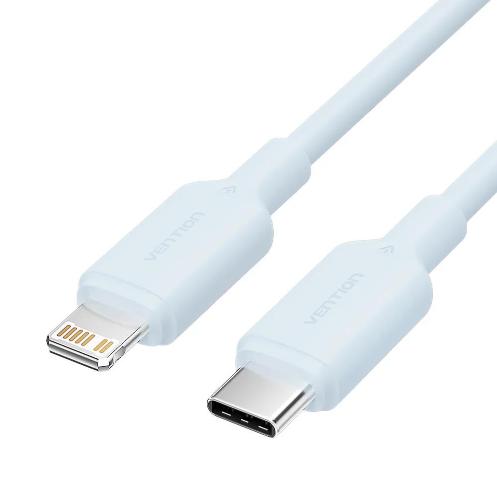 VENTION Type-C Male to Lightning Male 3A Cable 2M Blue PVC Type (LAKSH) (VENLAKSH)