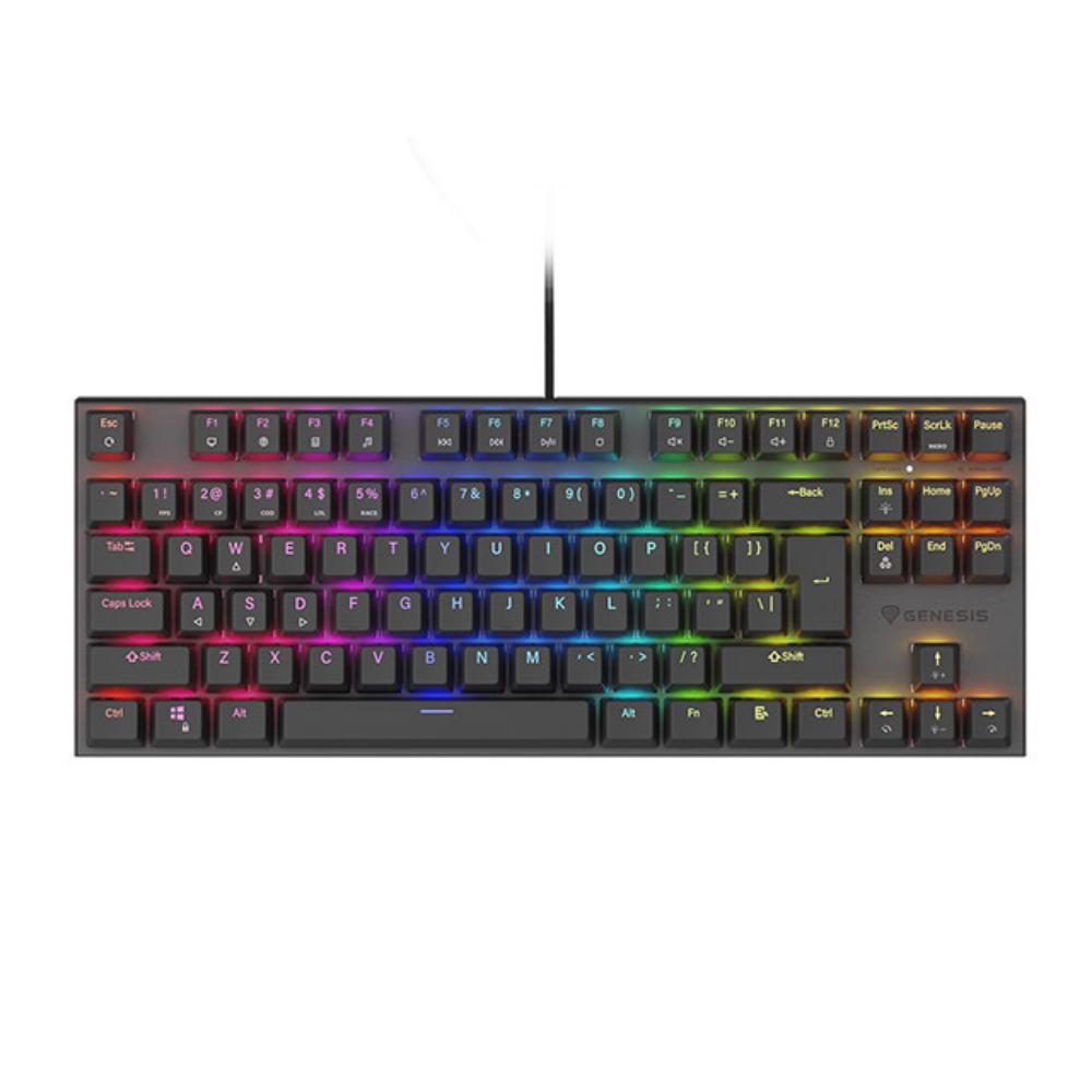 Genesis Gaming Keyboard Thor 303 Tkl Black US Mechanical RGB, Silent Switch, Hot Swap (NKG-1881) (GNSNKG-1881)