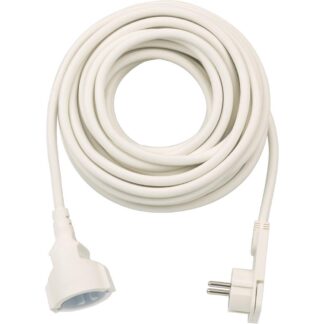 Brennenstuhl Quality Plastic Extension Cable with Flat Plug 10m H05VV-F3G1.5 white (1168980210) (BNN1168980210)