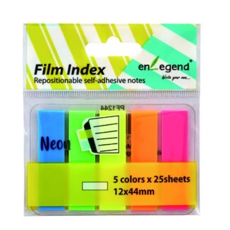 Enlegend Σελιδοδείκτες Φωσφορούχοι 5Χ12Χ44mm 125Φύλλα (ENL-PF1244) (ENLPF1244)