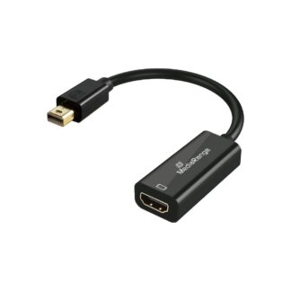 MediaRange Mini DisplayPort to HDMI Converter, 10 Gbps, 20cm, Black (MRCS236)