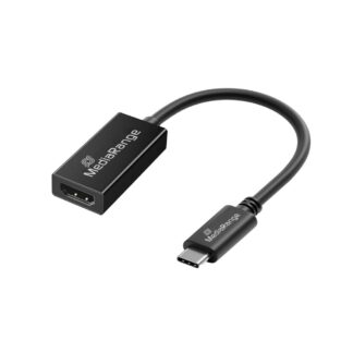 MediaRange USB-C to HDMI Audio and Video Converter, 20cm, Black (MRCS234)