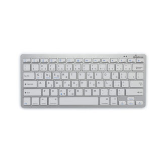 MediaRange Compact-sized Bluetooth 5.0 keyboard with 78 ultraflat keys Silver (MROS132-GR)