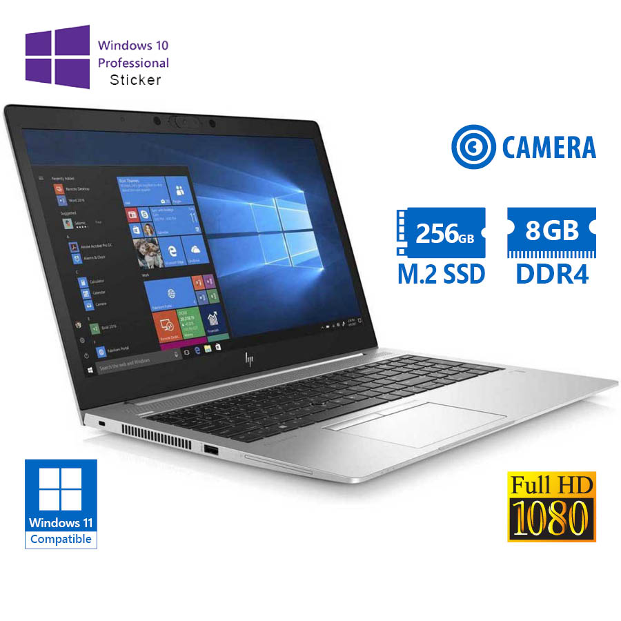 HP (A-) EliteBook 850 G6 i5-8365U/15.6``FHD/8GB DDR4/256GB M.2 SSD/No ODD/Camera/10P Grade A- Refurb - Image 2