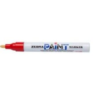 Zebra  Μαρκαδόρος Λαδιού 3.0mm Μέτρια Μύτη Κόκκινο (ZB-51013) (ZEB51013)
