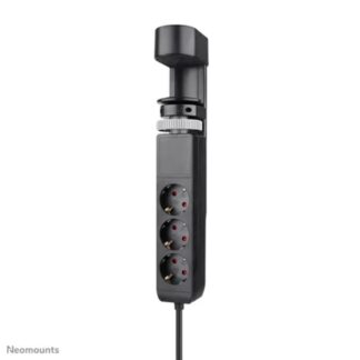 Neomounts VOLT Desk Clamp socket with Quick-charge USB Ports, 3x type-F 230V, 1x USB-A 18W, 2x USB-C 20W (DS22-840BL6) (NEODS22-840BL6)