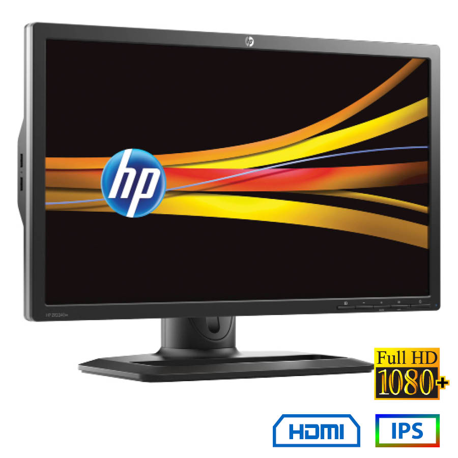 Used Monitor ZR2440w IPS LED/HP/24``FHD/1920x1200/Wide/Black/DVI-D & DP & HDMI & USB HUB - Image 2