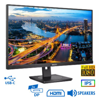 Used Monitor 243B1 IPS LED/Philips/24"FHD/1920x1080/Wide/Black/w/Speakers/2xDP & HDMI & USB Type-C &
