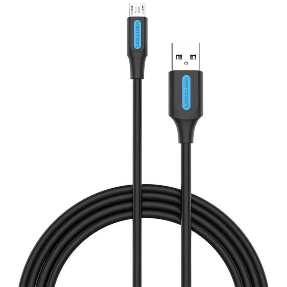 VENTION USB 2.0 A Male to Micro B Male 3A Cable 0.5M Black (COLBD) (VENCOLBD)