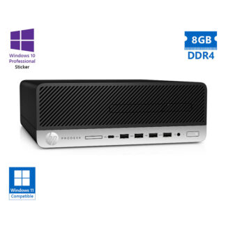HP 600G4 SFF i3-8100/8GB DDR4/500GB/No ODD/10P Grade A+ Refurbished PC