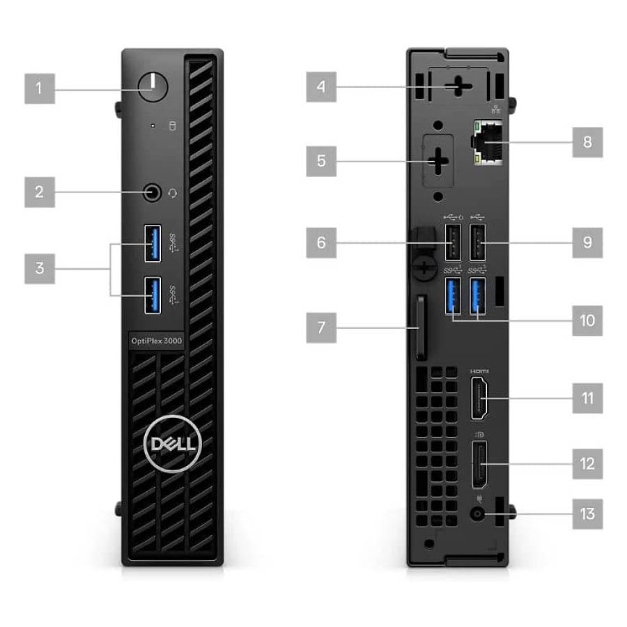 Dell Optiplex 3000 DM WiFi i5-12500T/8GB DDR4/256GB SSD/No ODD/10P Grade A Refurbished PC - Image 3