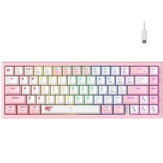 Havit Gaming Mechanical Keyboard 60% Pink (KB874L-PK) (HAVKB874L-PK)