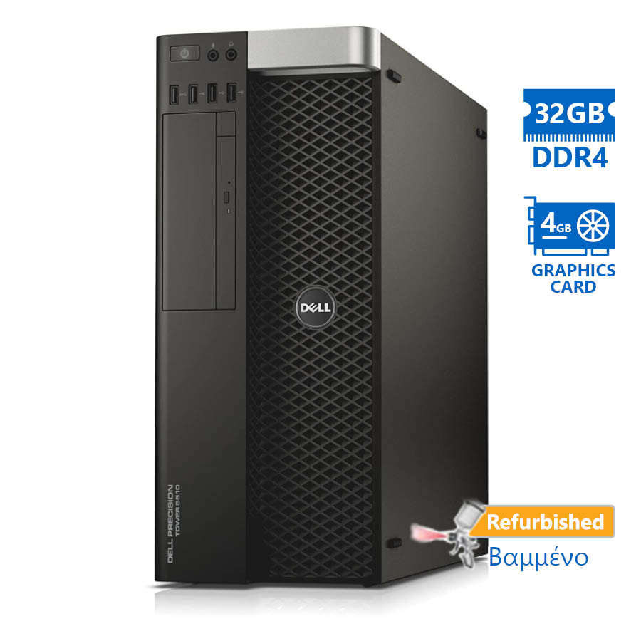 Dell Precision 5810 Tower Xeon E5-1620v3(4-Cores)/32GB DDR4/1TB/Nvidia 4GB/DVD/8P Grade A Workstatio - Image 2