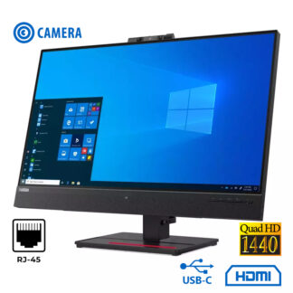 Used Monitor ThinkVision T27hV-20 IPS/Lenovo/27``QHD/2560x1440/Wide/Black/Camera/w/Speakers/DP & HDM