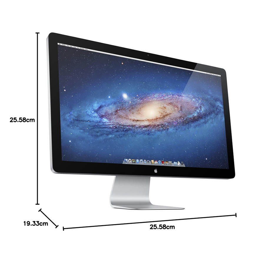 Used Monitor Thunderbolt Display A1407 IPS/Apple/27``QHD/2560x1440/Silver/Camera/Thunderbolt & LAN & - Image 2