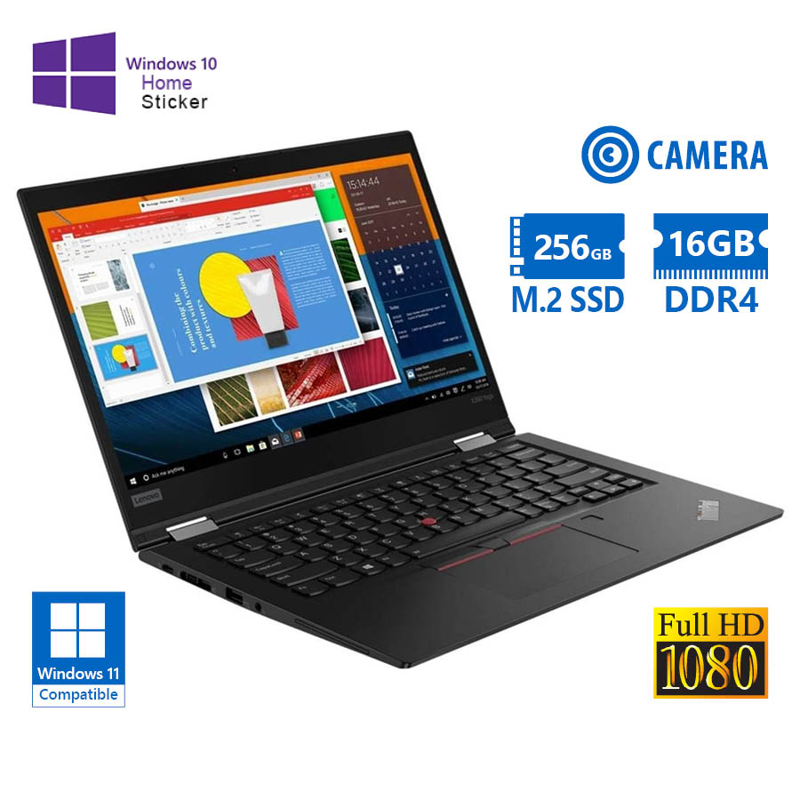 Lenovo ThinkPad X390 i7-8665U/13.3``FHD/16GB DDR4/256GB M.2 SSD/No ODD/Camera/10H Grade A Refurbishe