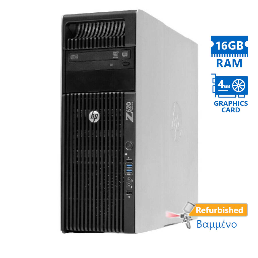 HP Z620 Tower Xeon E5-1620(4-Cores)/16GB DDR3/1TB/Nvidia 4GB/No ODD/7P Grade A+ Workstation Refurbis - Image 2