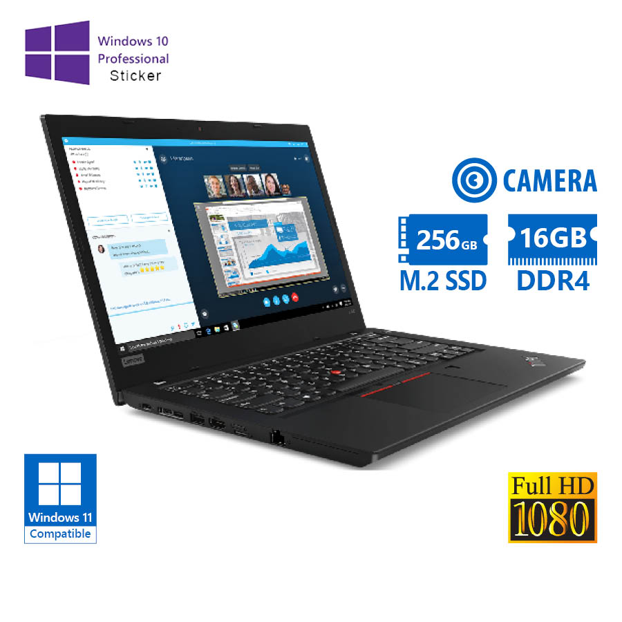 Lenovo ThinkPad L480 i5-8250U/14``FHD/16GB DDR4/256GB M.2 SSD/No ODD/Camera/10P Grade A Refurbished - Image 2