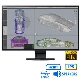Used (A-) Monitor FlexScan EV2785 IPS/Eizo/27``Ultra HD 4k/3840x2160/Wide/Black/w/Speakers/Grade A-/
