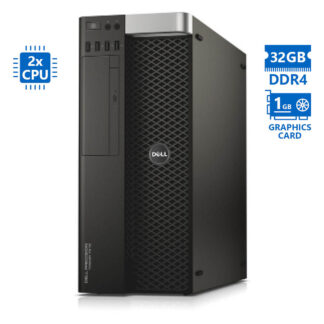 Dell Precision 7810 Tower Xeon 2xE5-2650v3(10-Cores)/32GB DDR4/1TB/Nvidia 1GB/DVD/8P Grade A Worksta