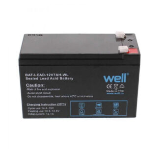 Μπαταρία Μολύβδου 12V 7AH με φαρδύ πόλο BAT-LEAD-12V7AH/T2-WL