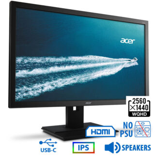 Used Monitor B276HUL IPS/Acer/27``WQHD/2560x1440/Wide/Black/w/Speakers/No PSU/DP & HDMI & USB Type-C