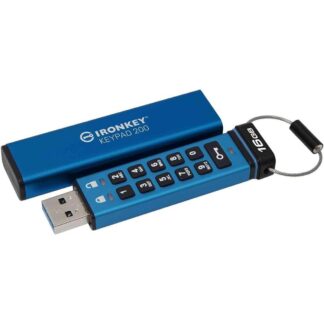 Kingston 16GB IronKey Keypad 200 FIPS140-3 Lvl3 AES-256 (IKKP200/16GB) (KINIKKP200-16GB)