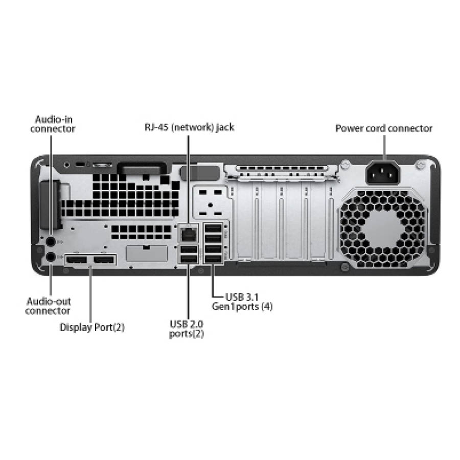 HP 800G3 SFF i5-6500/8GB DDR4/512GB SSD/DVD/10H Grade A+ Refurbished PC - Image 4