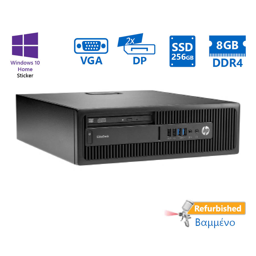 HP 800G2 SFF i5-6500/8GB DDR4/256GB SSD/DVD/10H Grade A+ Refurbished PC - Image 2
