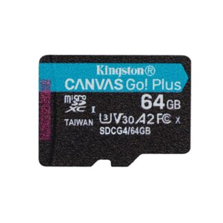 Kingston microSD 64GB CanvasGo+ 200MB/s A2 U3 V30 (SDCG4/64GBSP) (KINSDCG4-64GBSP)