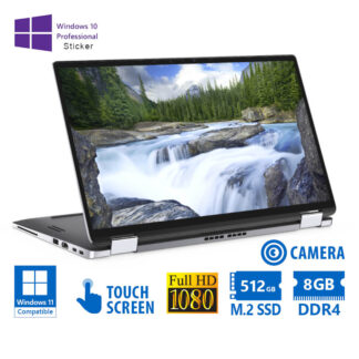Dell (A-) Latitude 7400 Hybrid 2-in-1 i5-8365U/14``FHD Touchscreen/8GB DDR4/512GB M.2 SSD/No ODD/Cam